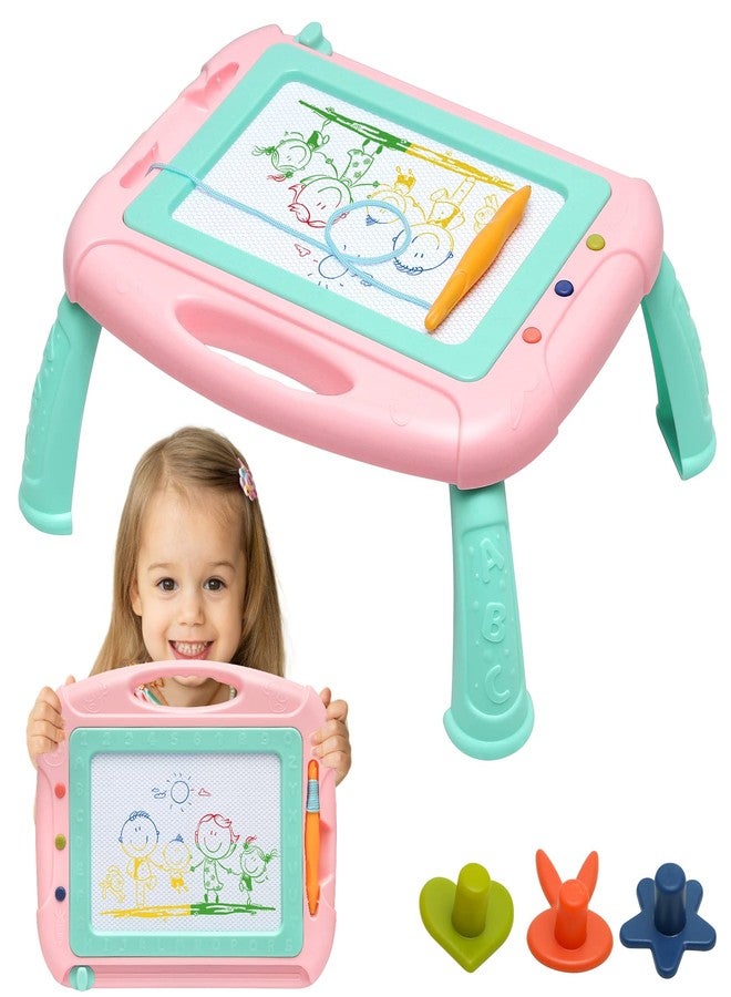 HZZILEY Toys for 3 Year Old Girls, Magnetic Drawing Board Toddler Toys for Girls Boys, A Etch Erasable Doodle Board Kids Toy with 1 Pen Sketch Boards, Easter Birthday Gifts for 3 Year Old Girl Learning Toy - Image 1